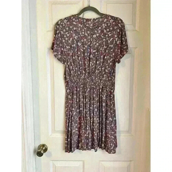 Cotton on Woven Marissa Gathered Front Mini Dress Size M Floral - Picture 6 of 6